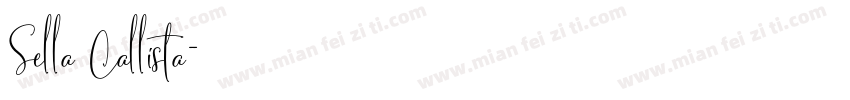 Sella Callista字体转换